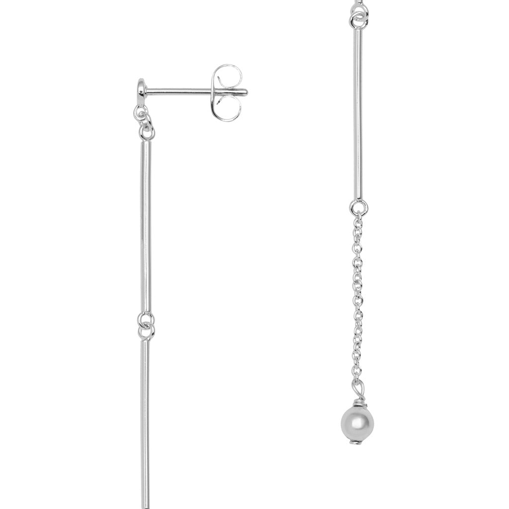 LULU Copenhagen 3 Long Pins earring 1 pcs Ear stud, 1 pcs Silver Plated