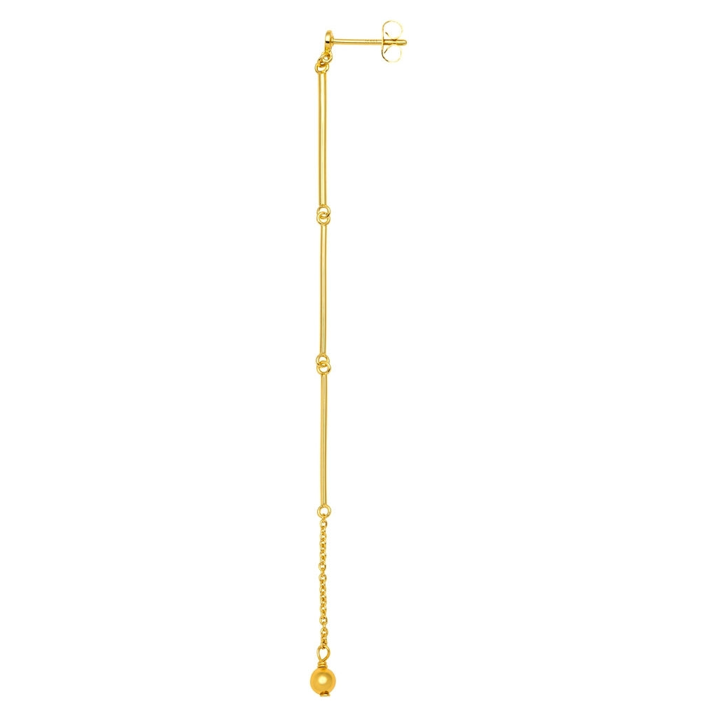 LULU Copenhagen 3 Long Pins earring 1 pcs Ear stud, 1 pcs Gold plated