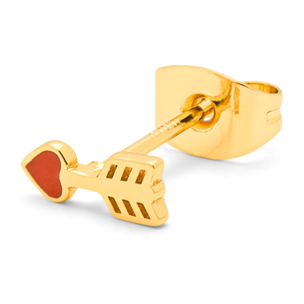 LULU Copenhagen Amor earring 1 pcs Ear stud, 1 pcs Gold plated