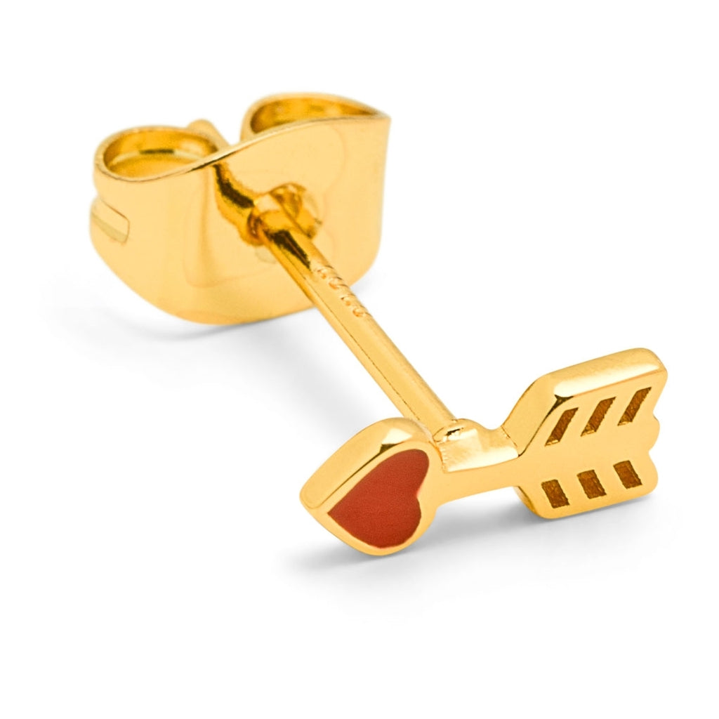 LULU Copenhagen Amor earring 1 pcs Ear stud, 1 pcs Gold plated