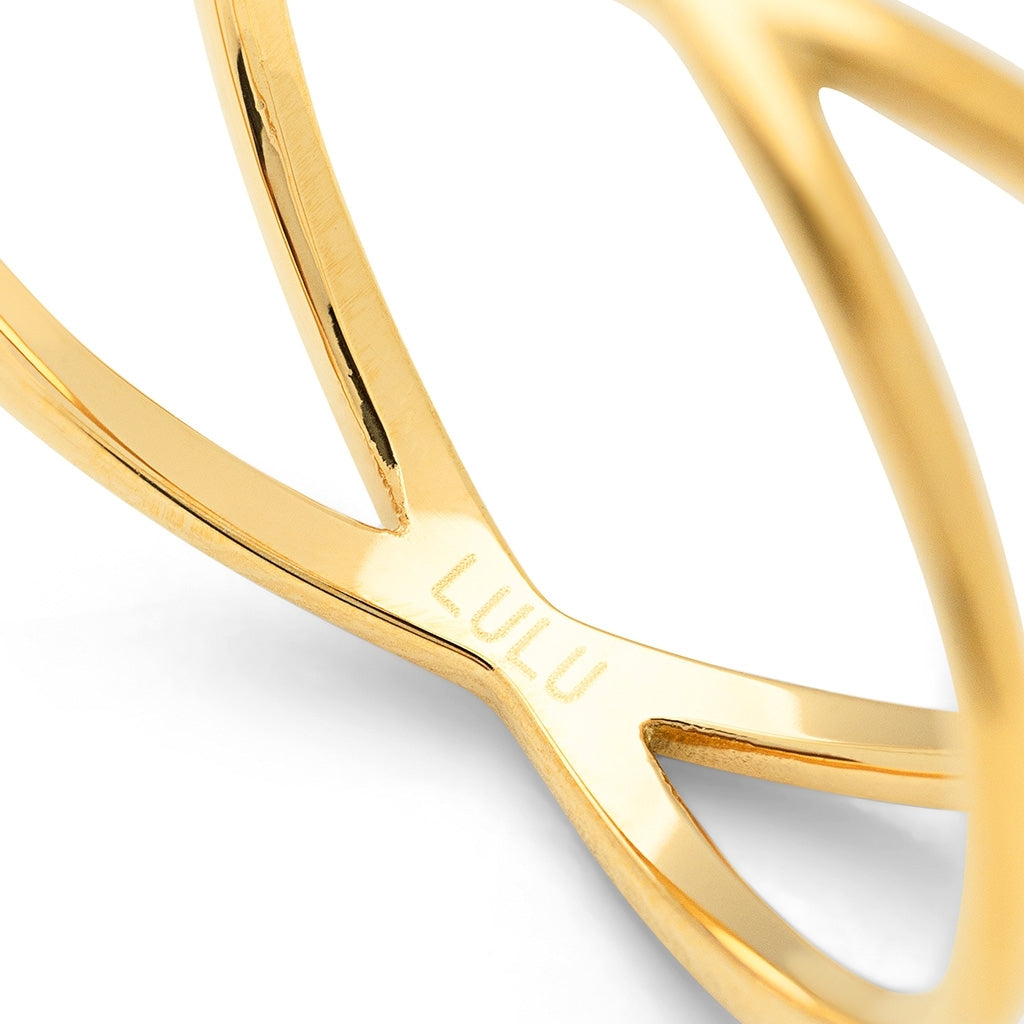 LULU Copenhagen Atom Ring Rings Gold plated
