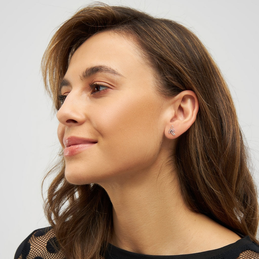 LULU Copenhagen Banana earring 1 pcs Ear stud, 1 pcs Silver Plated