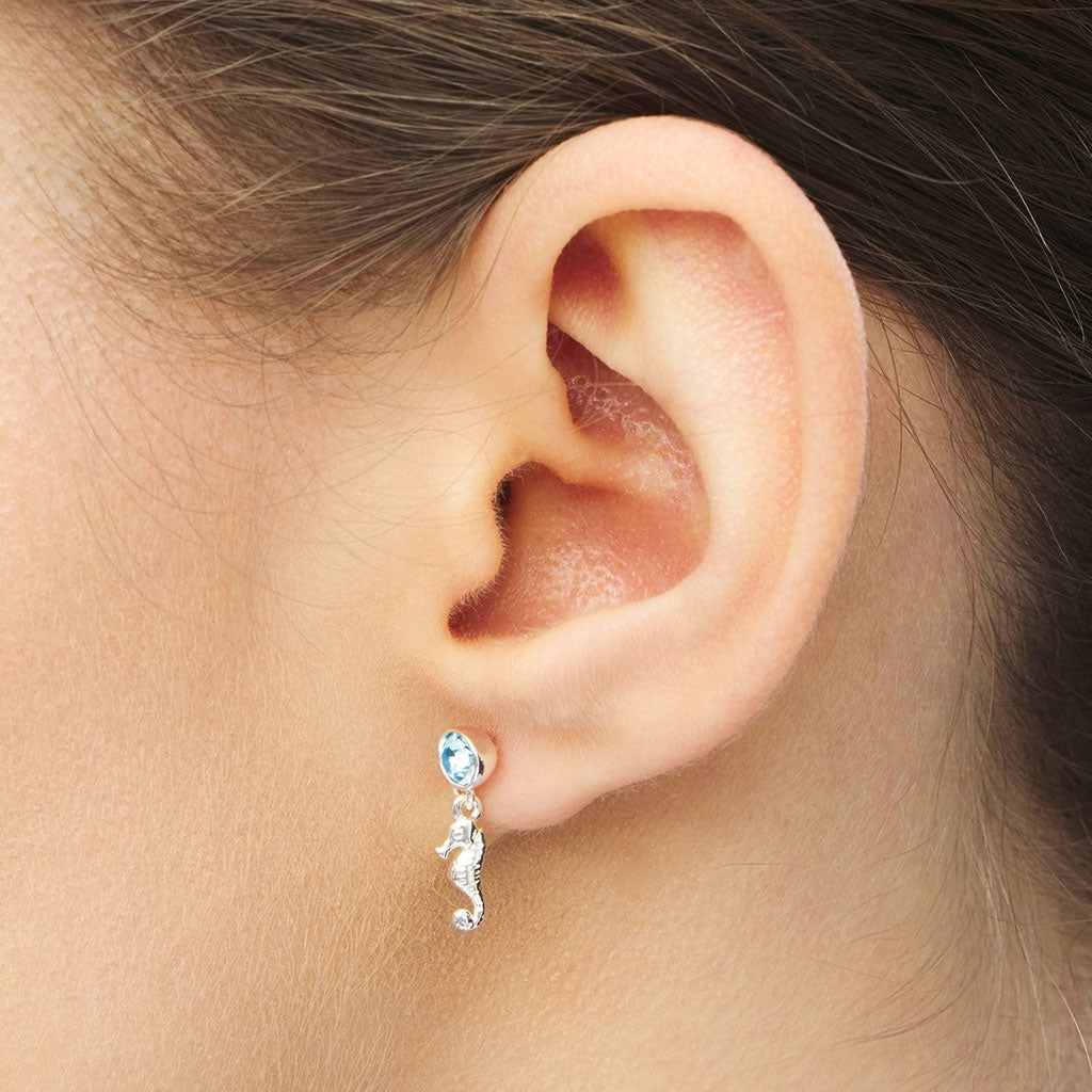 LULU Copenhagen Beach Life earring 1 pcs - Silver Plated Ear stud, 1 pcs Silver Plated