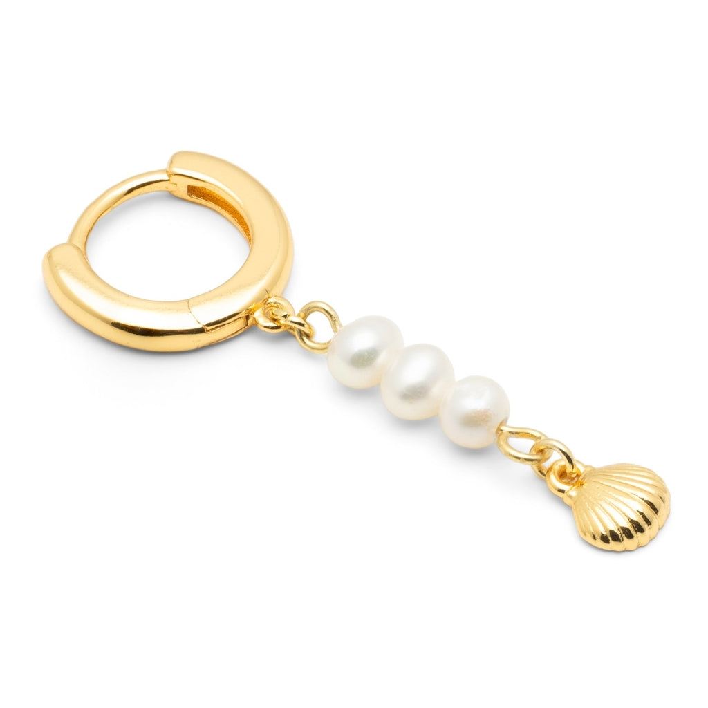 LULU Copenhagen Beach earring 1 pcs Ear stud, 1 pcs Gold plated