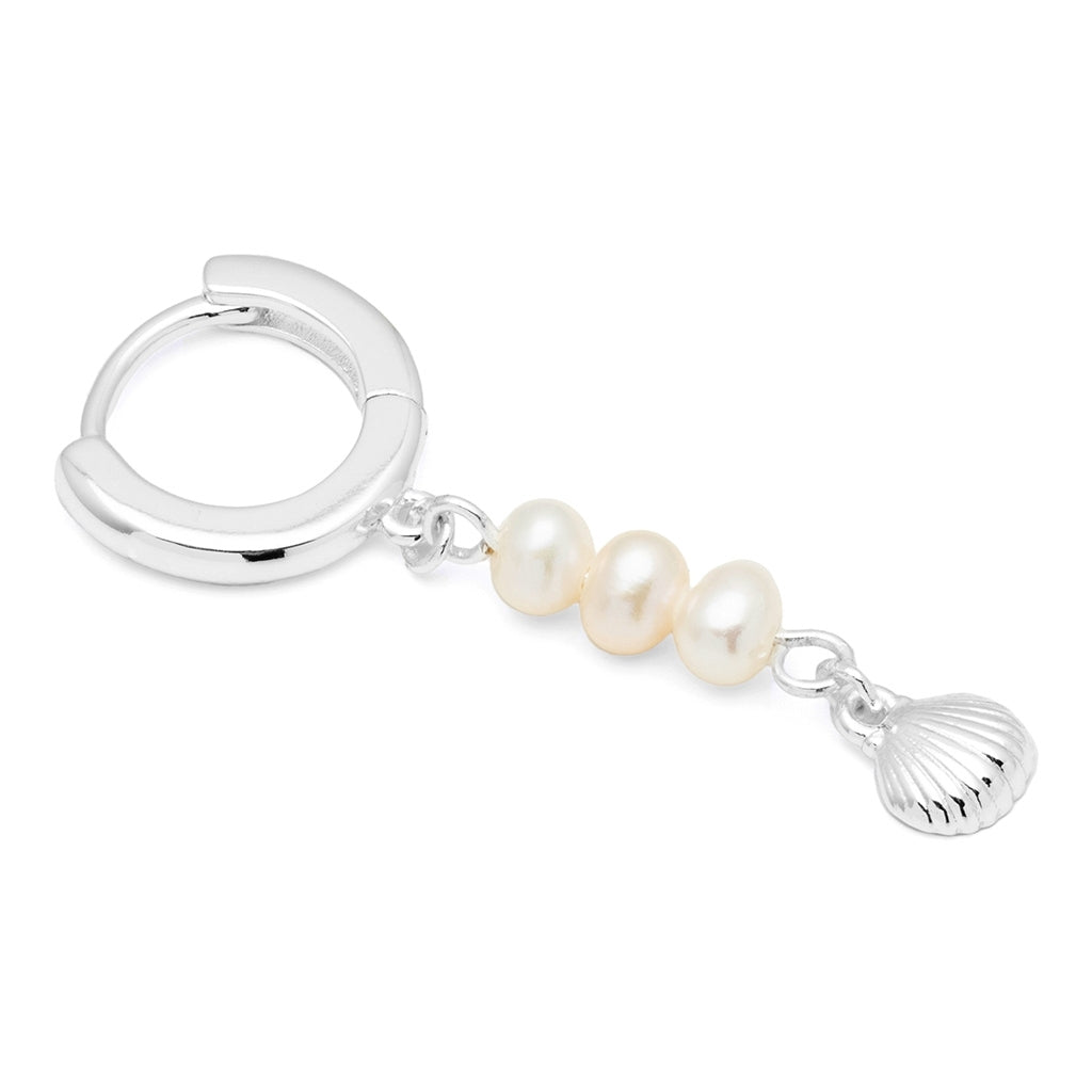 LULU Copenhagen Beach earring 1 pcs Ear stud, 1 pcs Silver Plated