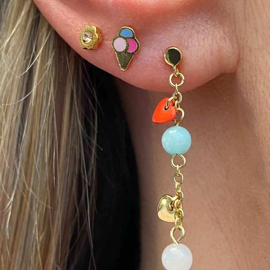 LULU Copenhagen Blomst earring 1 pcs Ear stud, 1 pcs