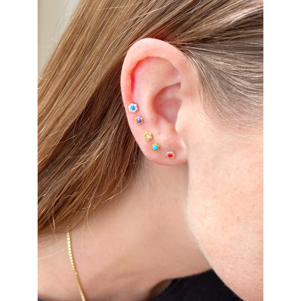 LULU Copenhagen Blomst earring 1 pcs Ear stud, 1 pcs