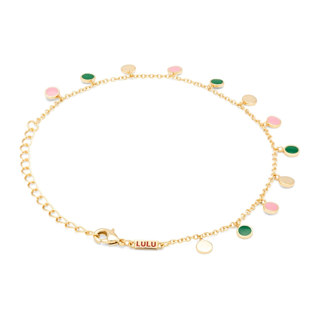 LULU Copenhagen Boho Bracelet gold plated Bracelets Green