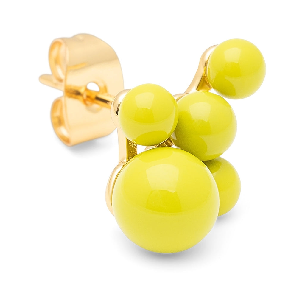 LULU Copenhagen Bouquet Cloud earring 1 pcs Ear stud, 1 pcs Wild Lime