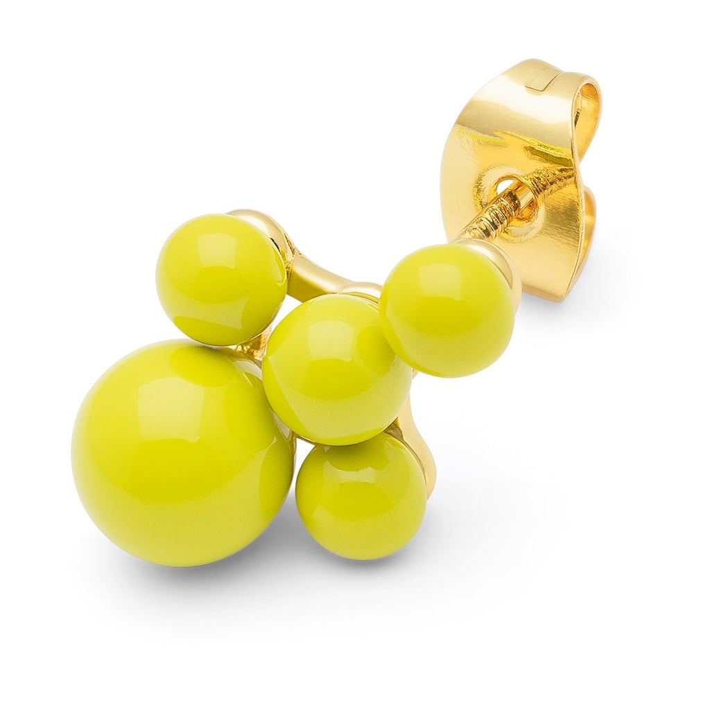 LULU Copenhagen Bouquet Cloud earring 1 pcs Ear stud, 1 pcs Wild Lime