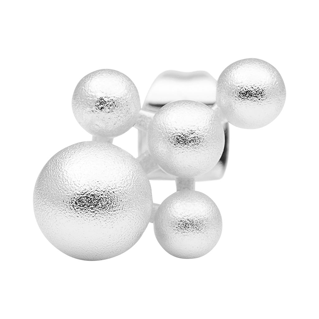 LULU Copenhagen Bouquet Cloud earring 1 pcs Ear stud, 1 pcs Silver Plated