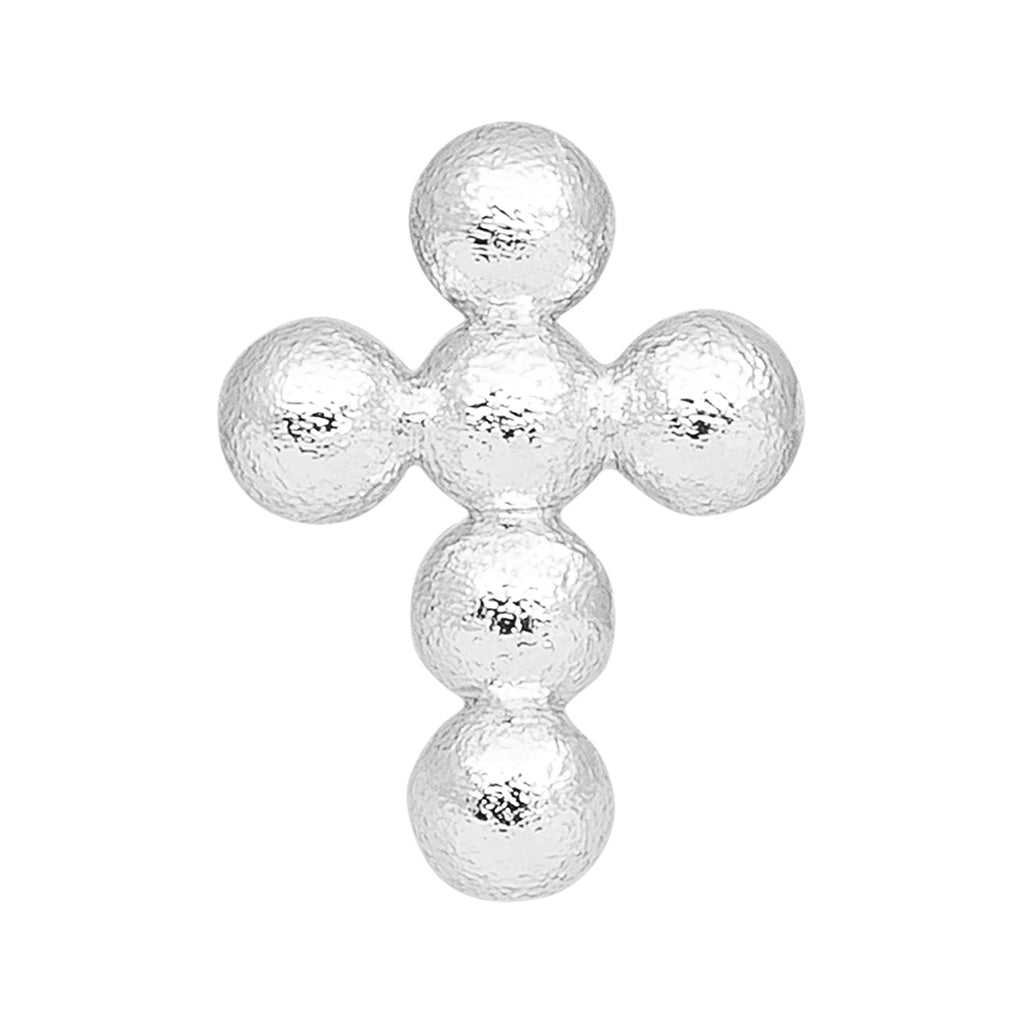 LULU Copenhagen Bouquet Cross earring 1 pcs Ear stud, 1 pcs Silver Plated
