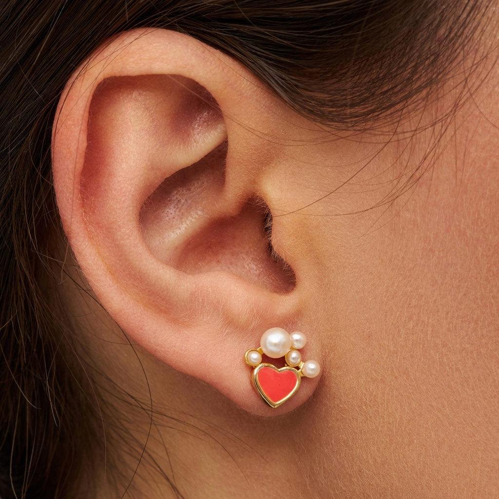 LULU Copenhagen Bouquet Dream earring 1 pcs Ear stud, 1 pcs Gold plated
