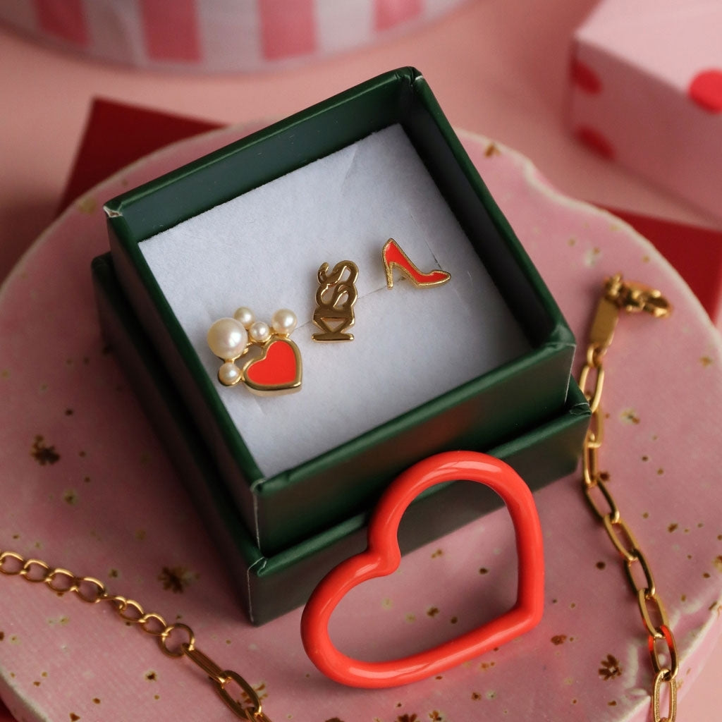 LULU Copenhagen Bouquet Dream earring 1 pcs Ear stud, 1 pcs Gold plated