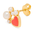 Bouquet Dream earring 1 pcs - Gold plated