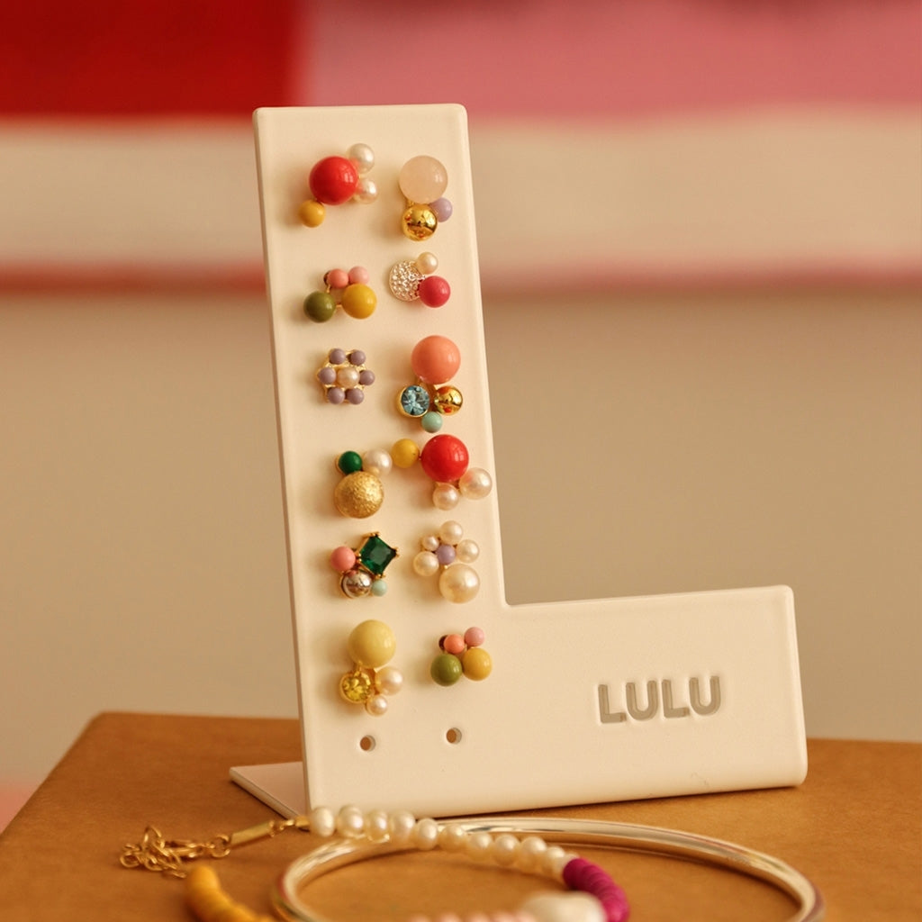 LULU Copenhagen Bouquet Lemon earring 1 pcs Ear stud, 1 pcs Gold plated