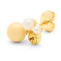 Bouquet Lemon earring 1 pcs - Gold plated
