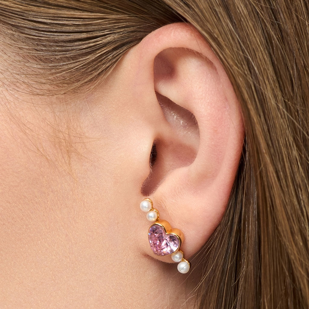 LULU Copenhagen Bouquet Love earring 1 pcs Ear stud, 1 pcs Vintage Rose