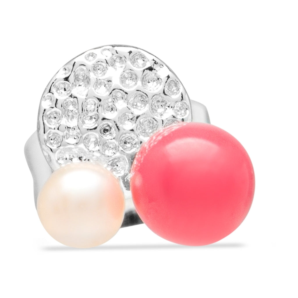 LULU Copenhagen Bouquet Plate earring 1 pcs Ear stud, 1 pcs Silver Plated