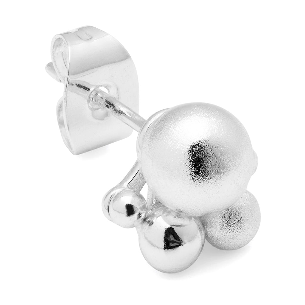 LULU Copenhagen Bouquet Silver earring 1 pcs Ear stud, 1 pcs Silver Plated