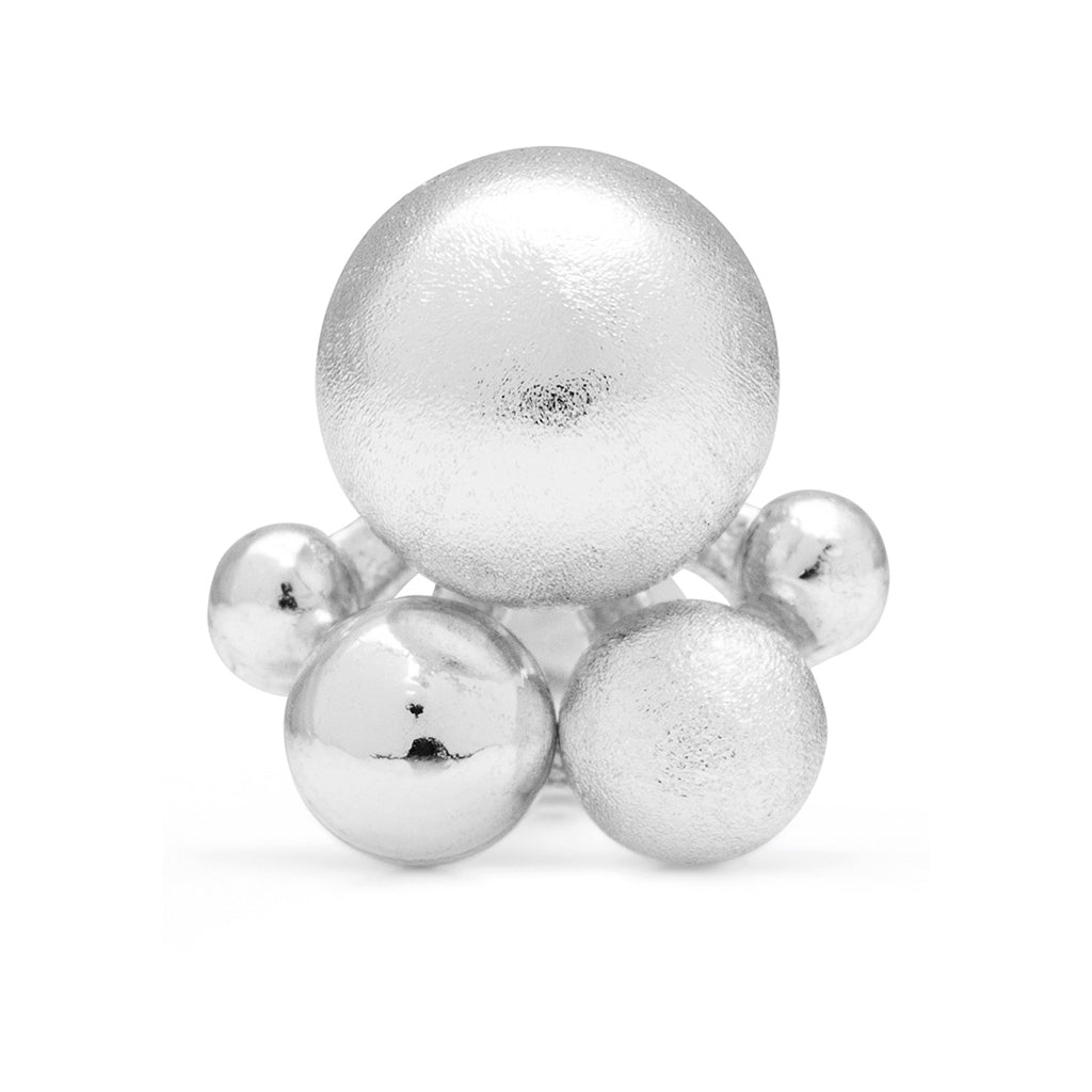 LULU Copenhagen Bouquet Silver earring 1 pcs Ear stud, 1 pcs Silver Plated