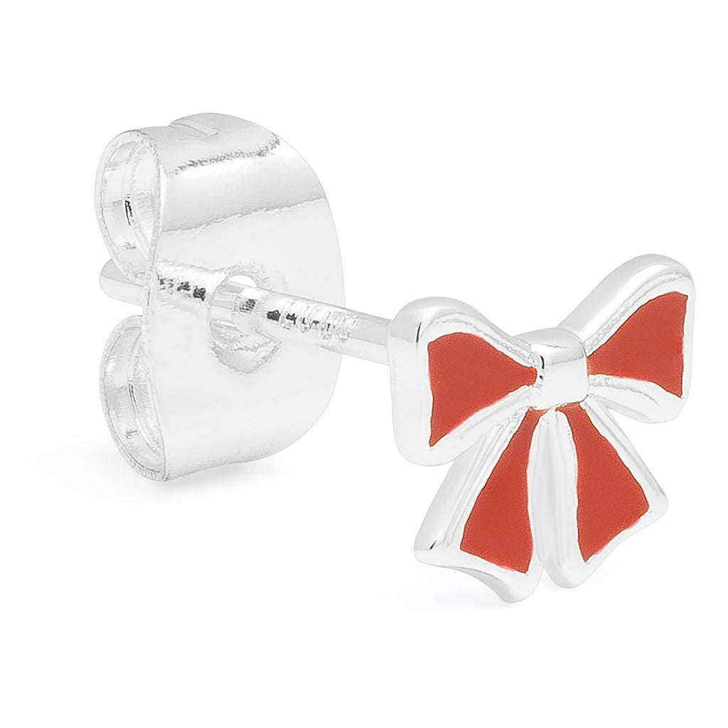 LULU Copenhagen Bow earring 1 pcs Ear stud, 1 pcs Silver Plated