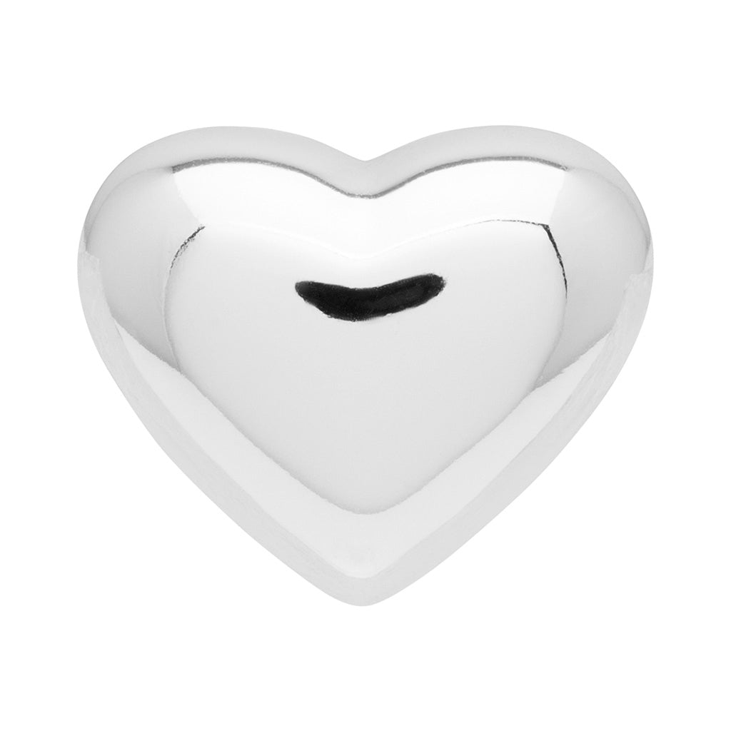 LULU Copenhagen Bubble Heart earring 1 pcs Ear stud, 1 pcs Silver Plated