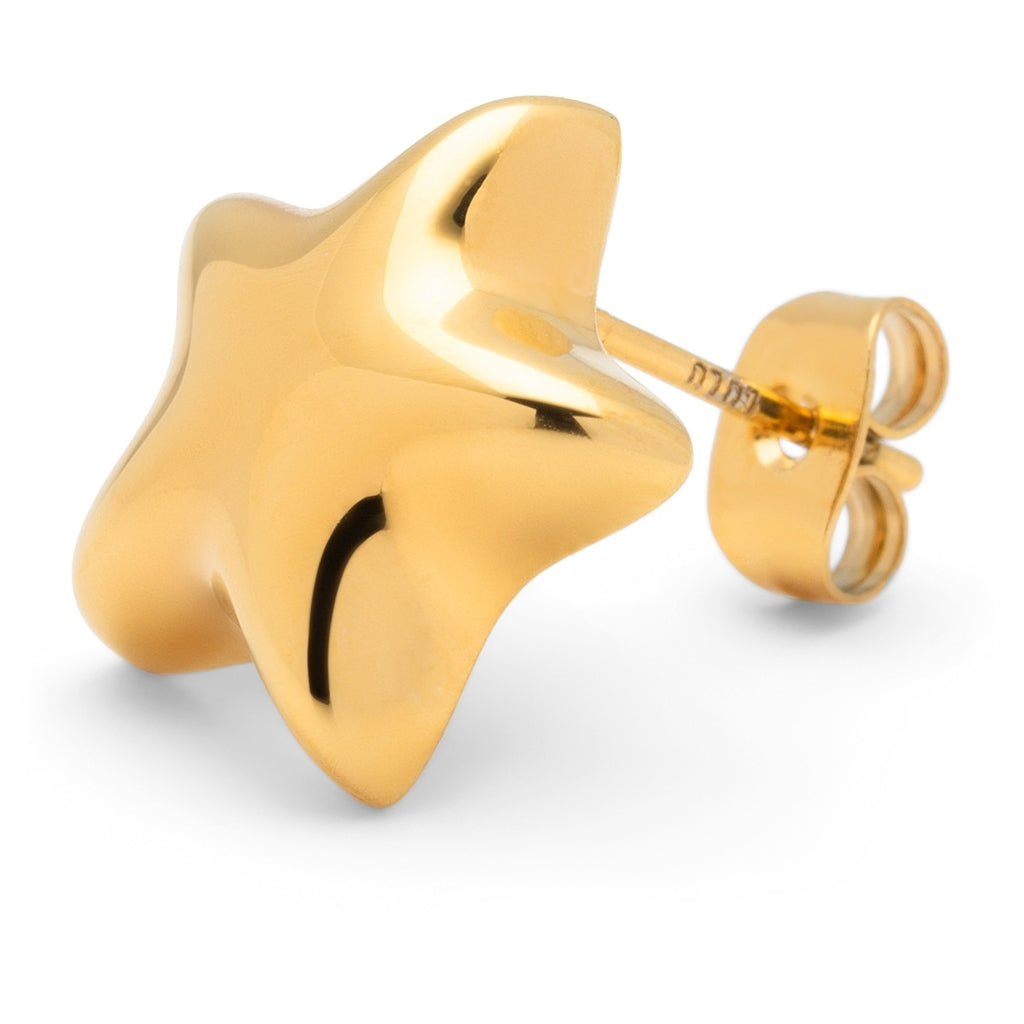 LULU Copenhagen Bubble Star earring 1 pcs Ear stud, 1 pcs Gold plated