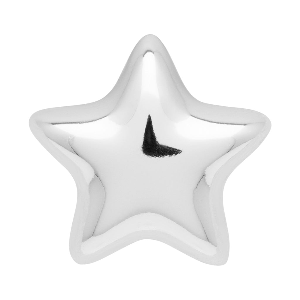 LULU Copenhagen Bubble Star earring 1 pcs Ear stud, 1 pcs Silver Plated