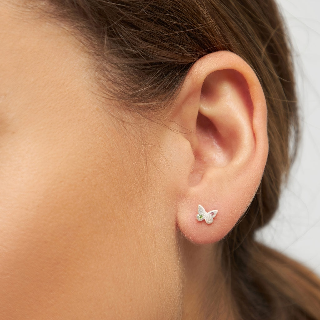 LULU Copenhagen Butterfly earring 1 pcs Ear stud, 1 pcs Silver Plated