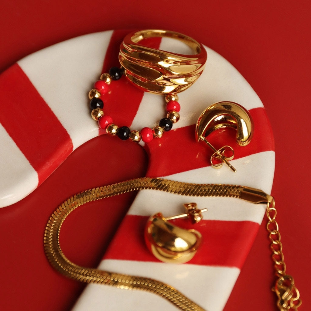 LULU Copenhagen Chunky Silk Ring Rings