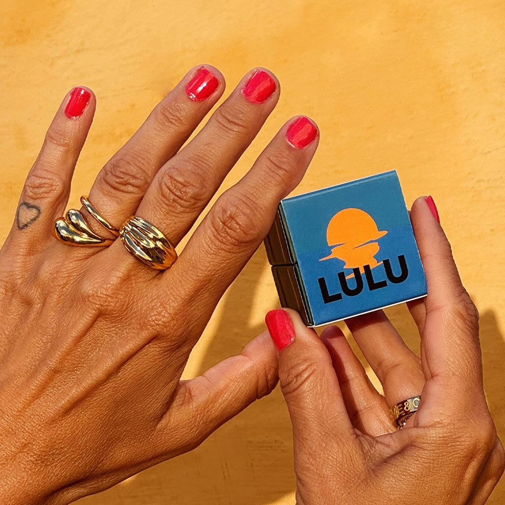 LULU Copenhagen Chunky Silk Ring Rings Gold plated