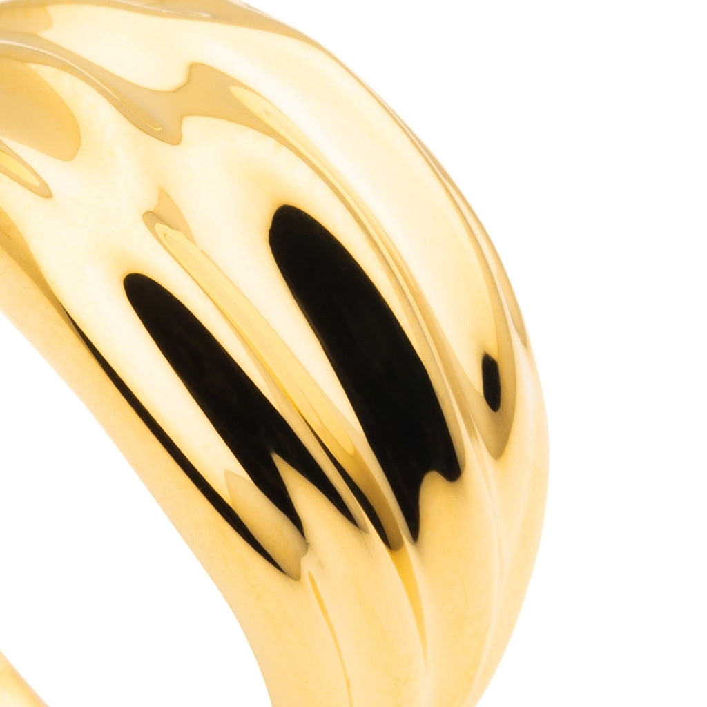 LULU Copenhagen Chunky Silk Ring Rings Gold plated