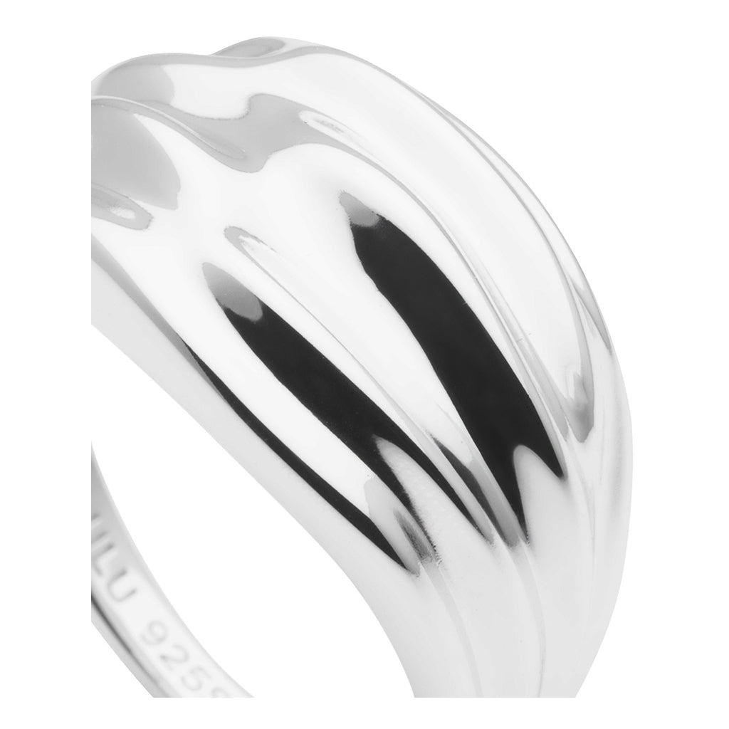 LULU Copenhagen Chunky Silk Ring Rings Silver