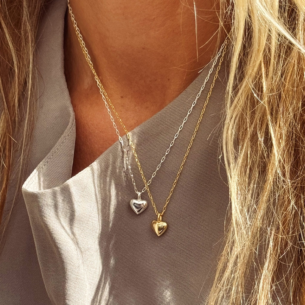 LULU Copenhagen Classic Heart Necklace Necklaces Gold plated
