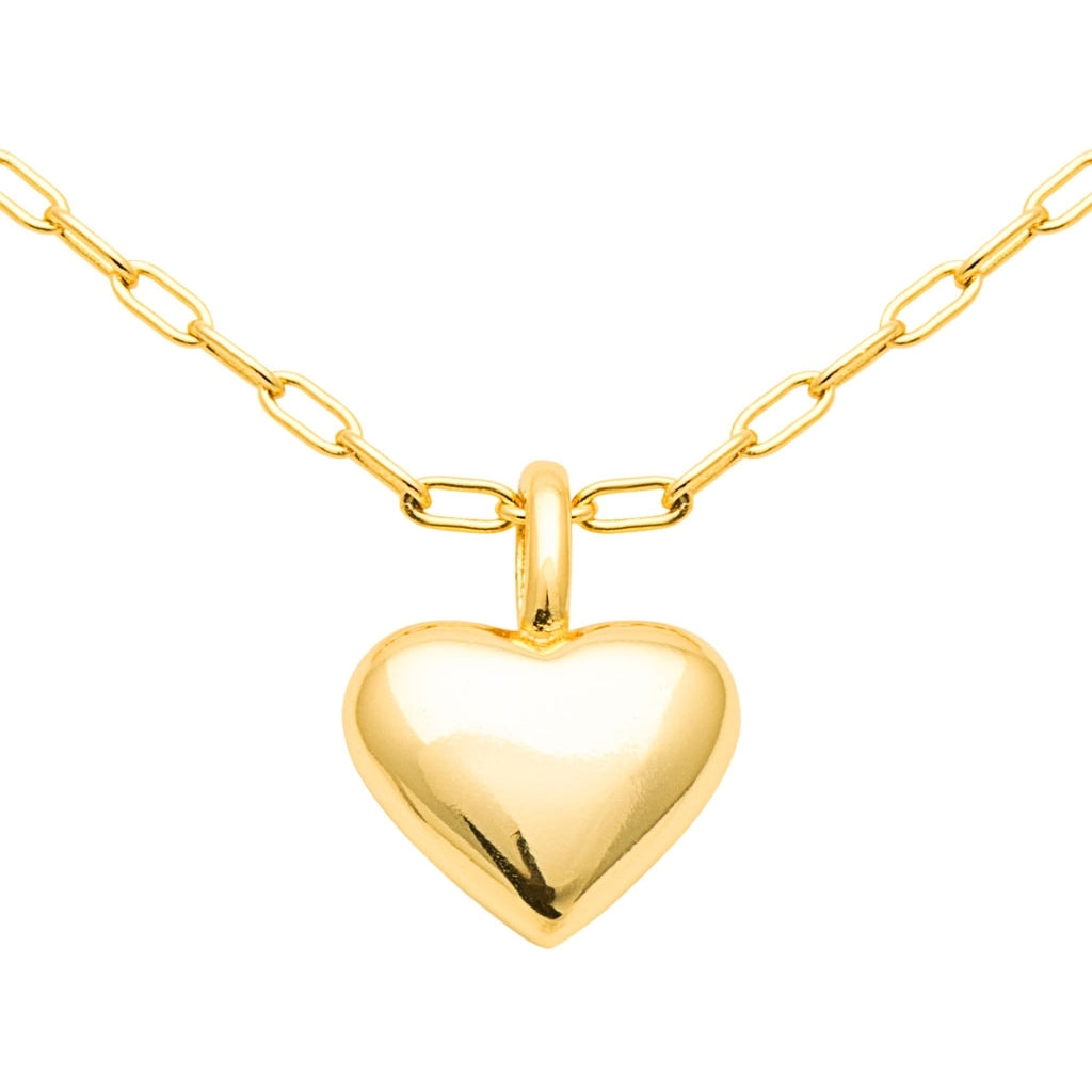 LULU Copenhagen Classic Heart Necklace Necklaces Gold plated