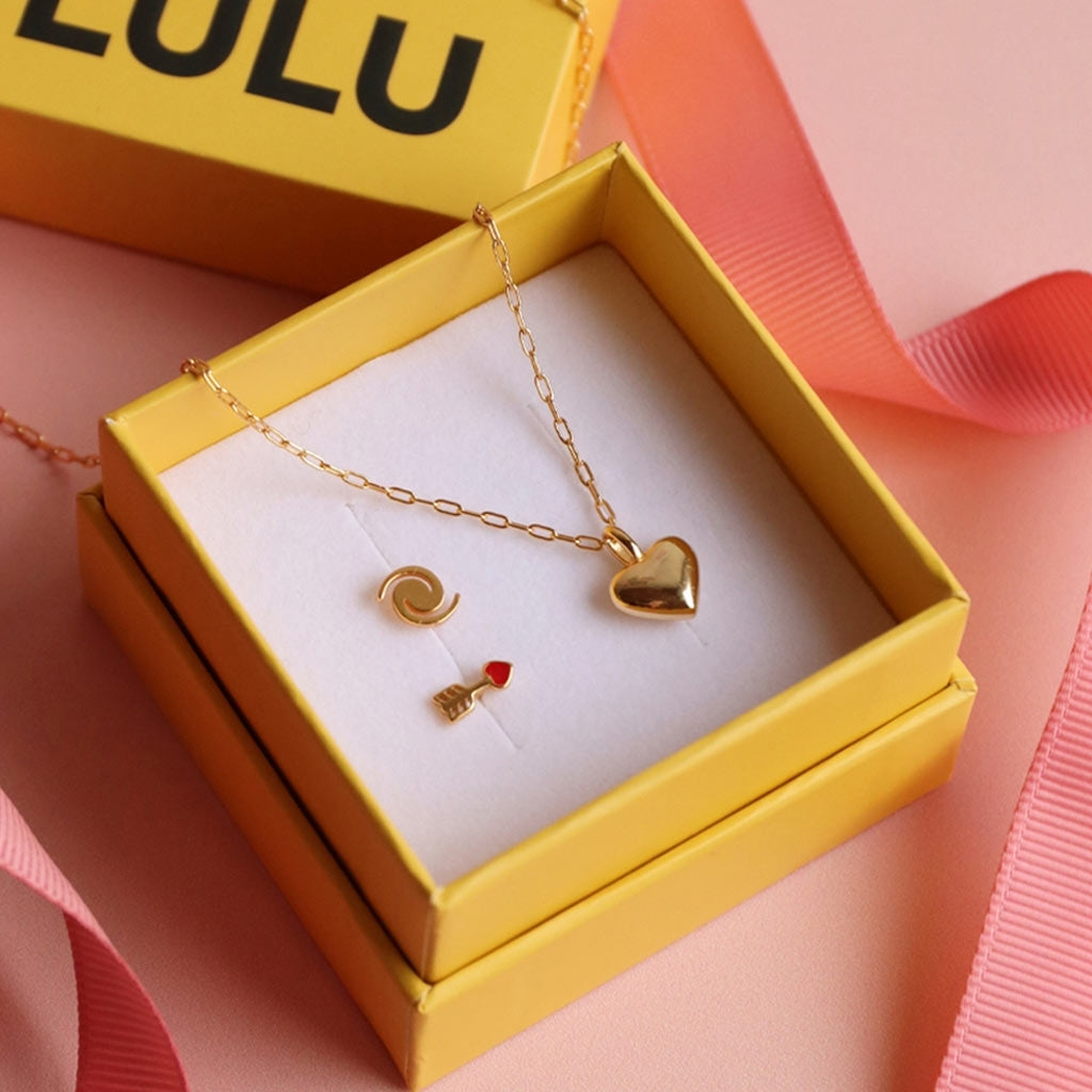 LULU Copenhagen Classic Heart Necklace Necklaces Gold plated