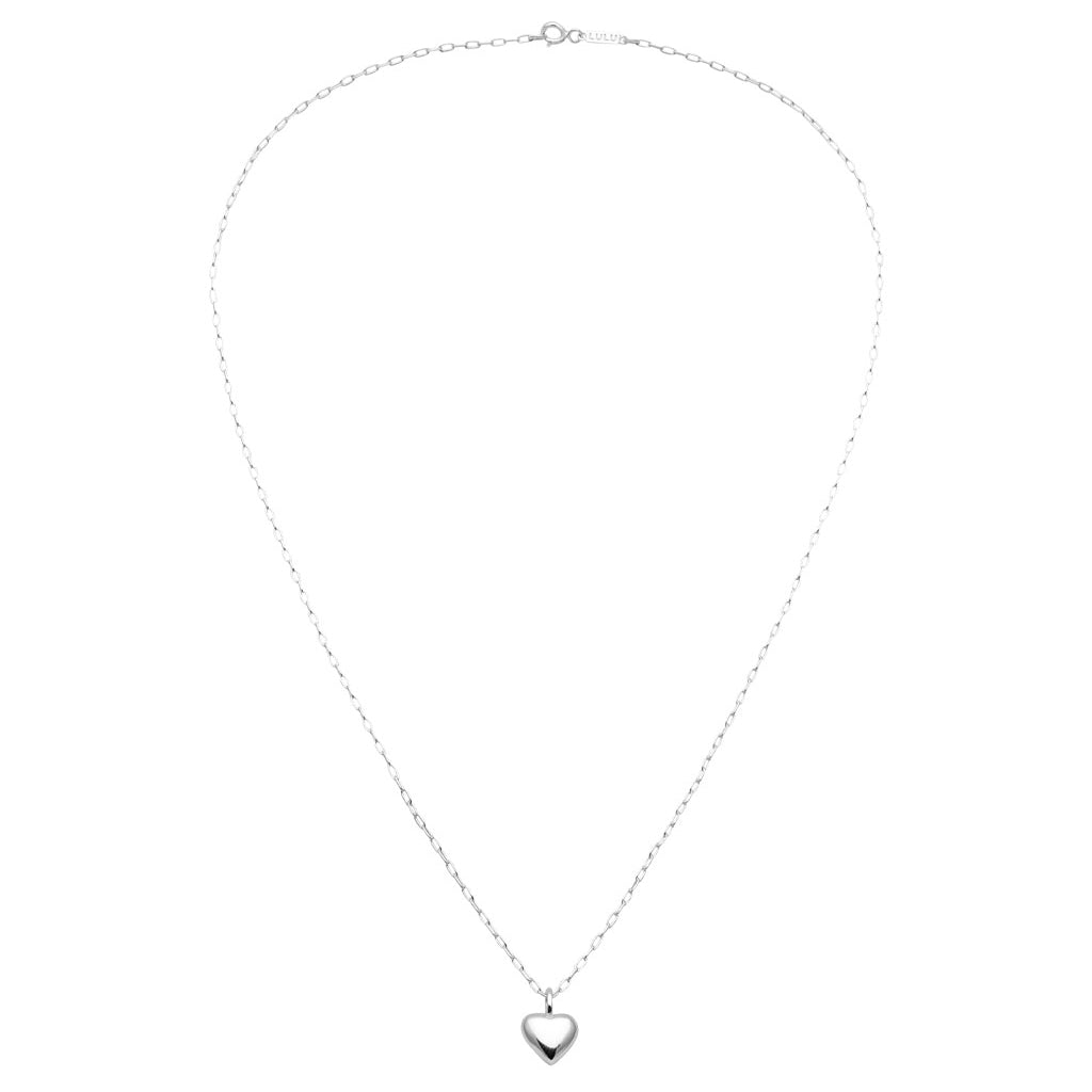 LULU Copenhagen Classic Heart Necklace Necklaces Silver