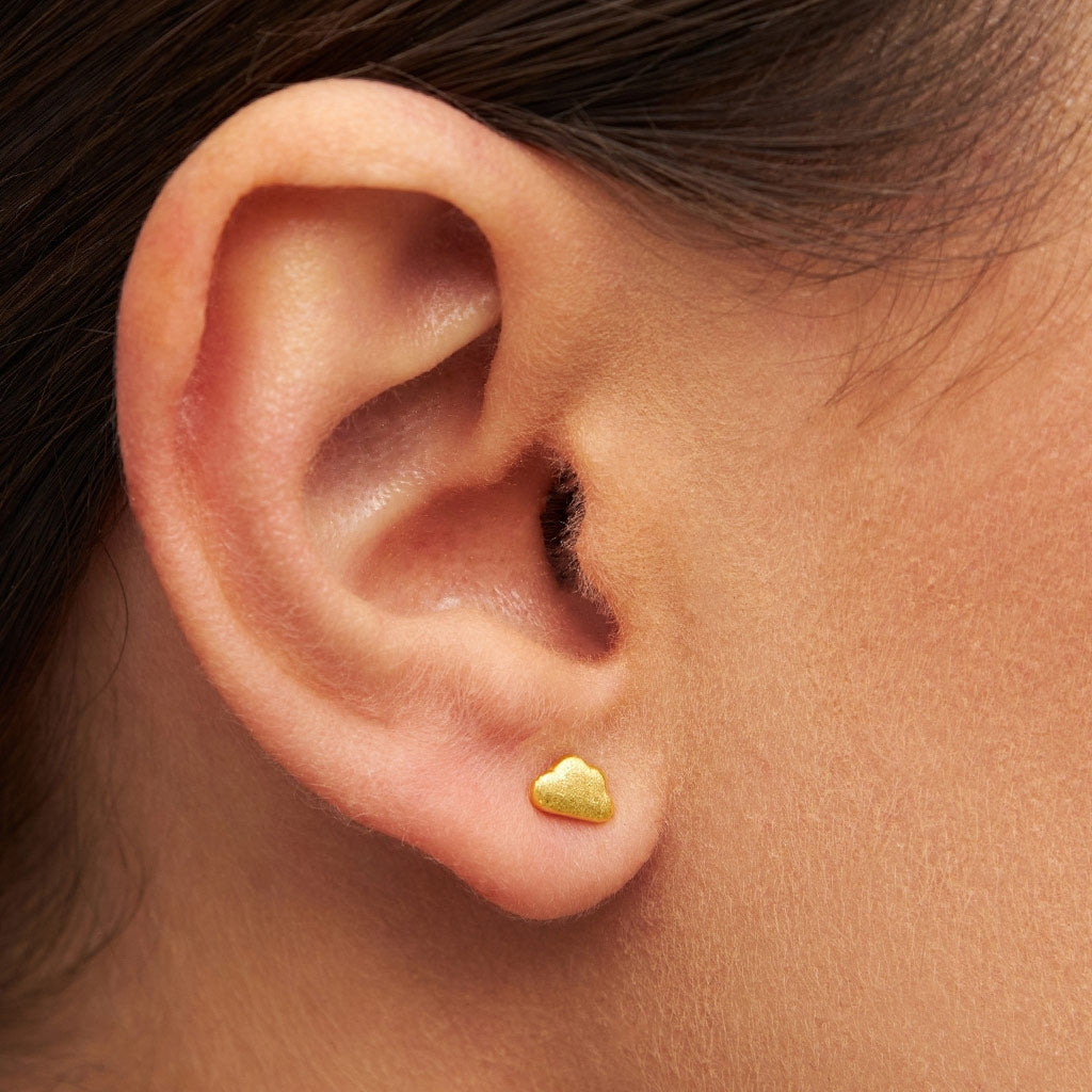 LULU Copenhagen Cloud earring 1 pcs Ear stud, 1 pcs Gold plated