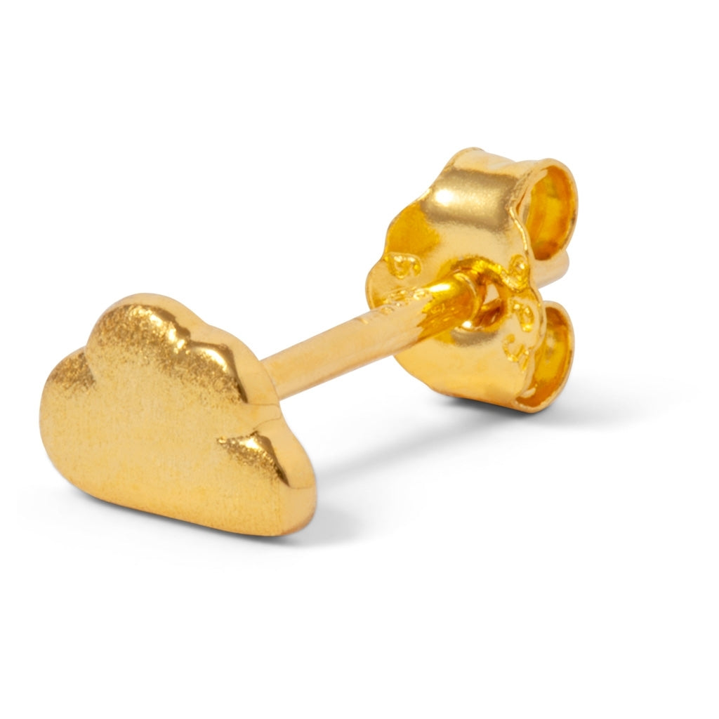 LULU Copenhagen Cloud earring 1 pcs Ear stud, 1 pcs Gold plated
