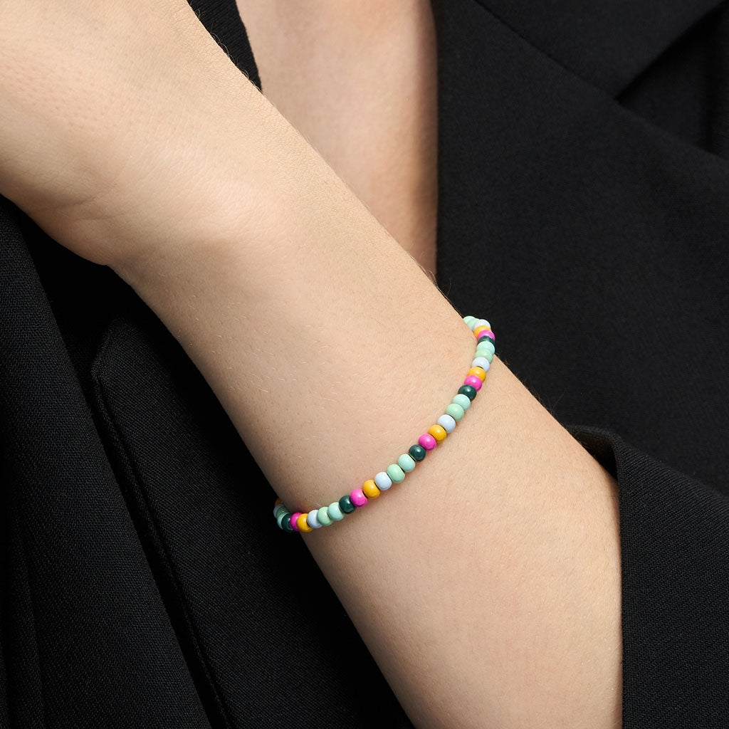 LULU Copenhagen Color Ball Bracelet - silver plated Bracelets Beach