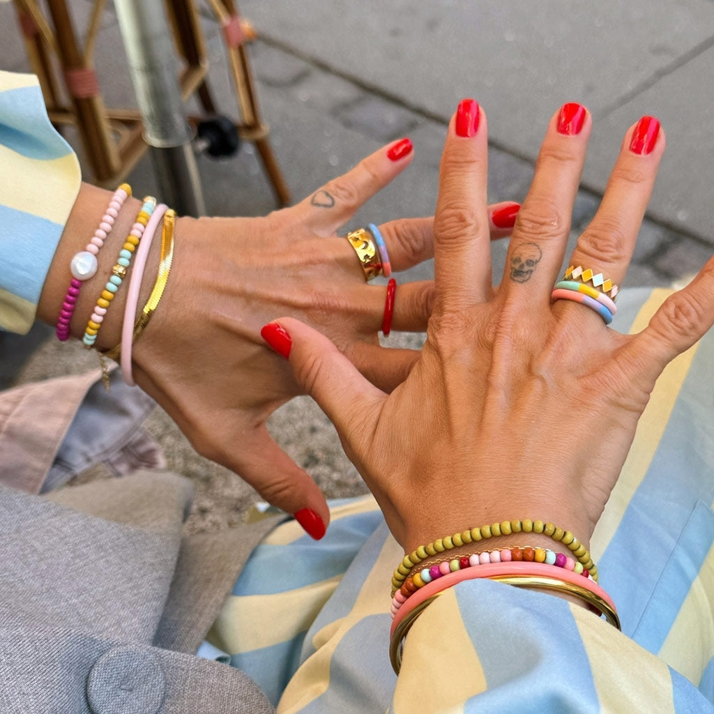 LULU Copenhagen Color Ball Bracelet Pearls gold plated Bracelets Gold plated