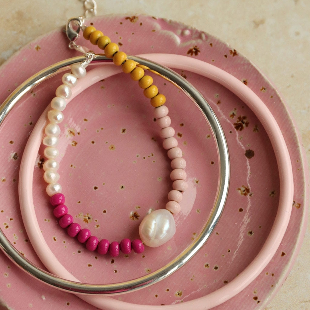 LULU Copenhagen Color Ball Bracelet Pearls gold plated Bracelets Gold plated