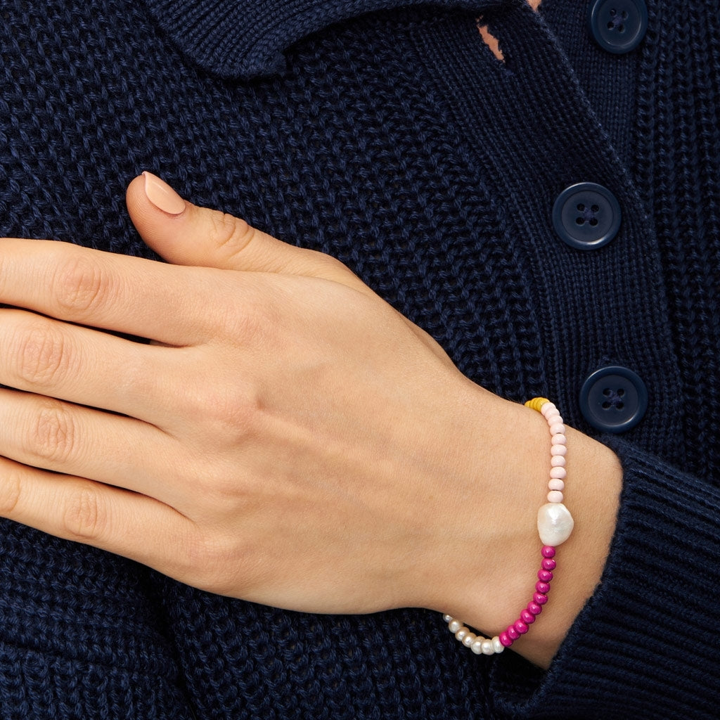 LULU Copenhagen Color Ball Bracelet Pearls silver plated Bracelets Silver Plated