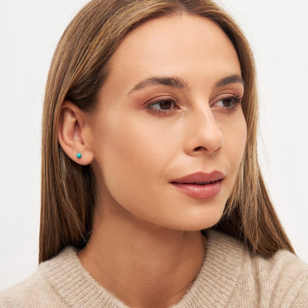 LULU Copenhagen Color Ball Medium earring 1 pcs Ear stud, 1 pcs Petrol