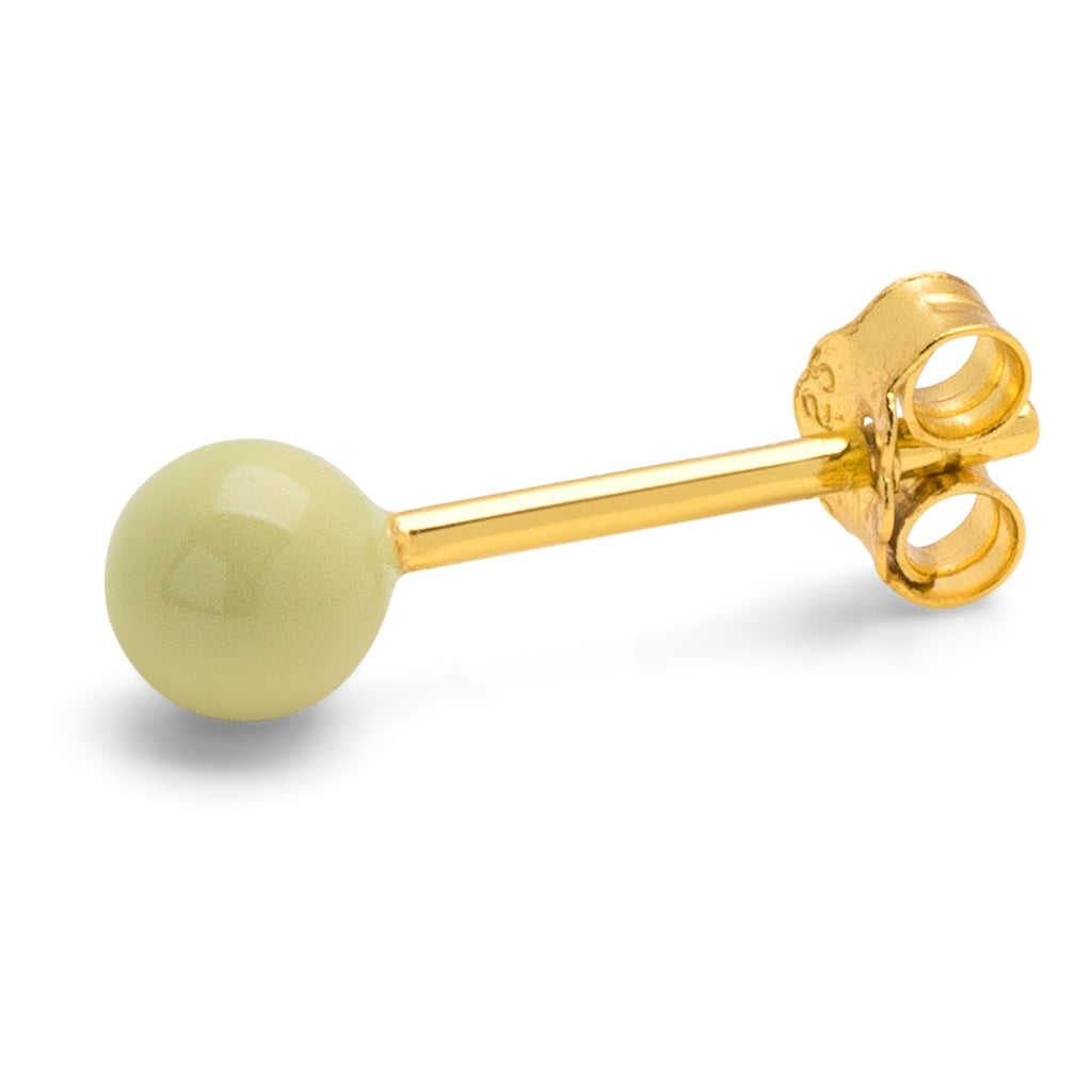 LULU Copenhagen Color Ball Medium earring 1 pcs Ear stud, 1 pcs Silk Light Green