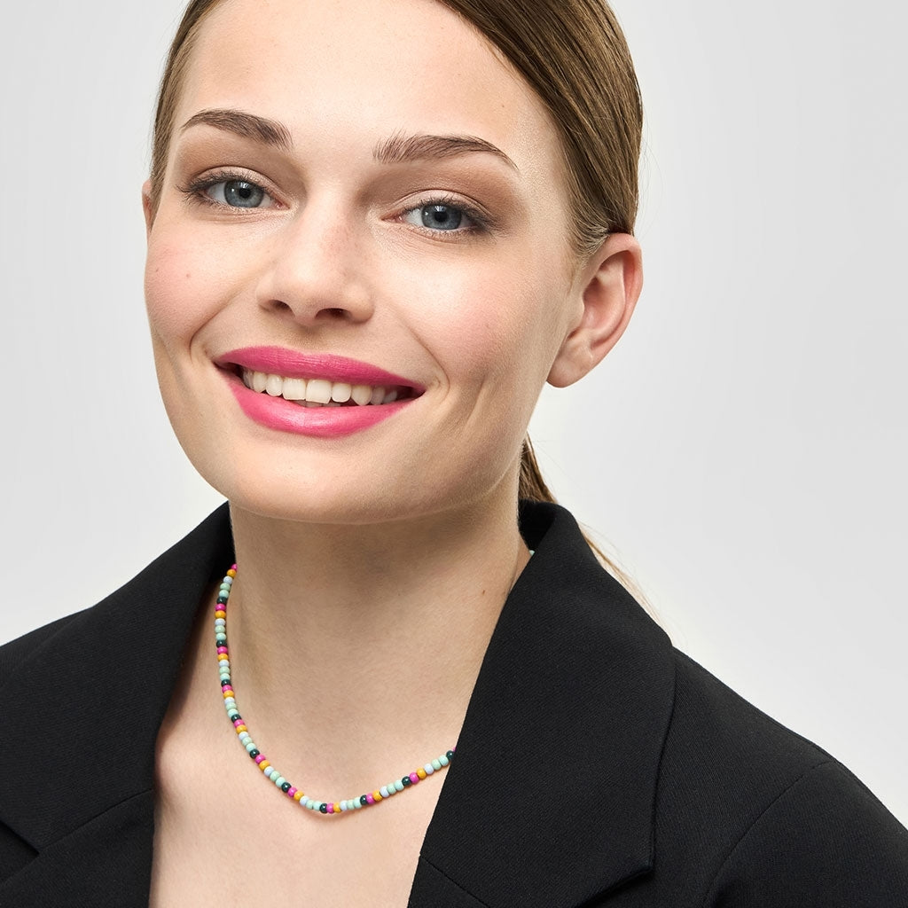LULU Copenhagen Color Ball Necklace - Silver Plated Necklaces Beach