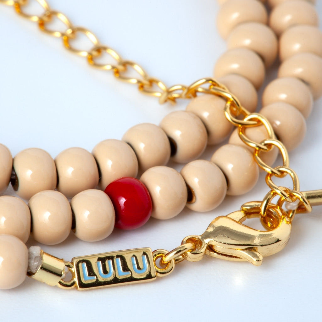 LULU Copenhagen Color Ball Necklace long Necklaces Buttercream/Multi