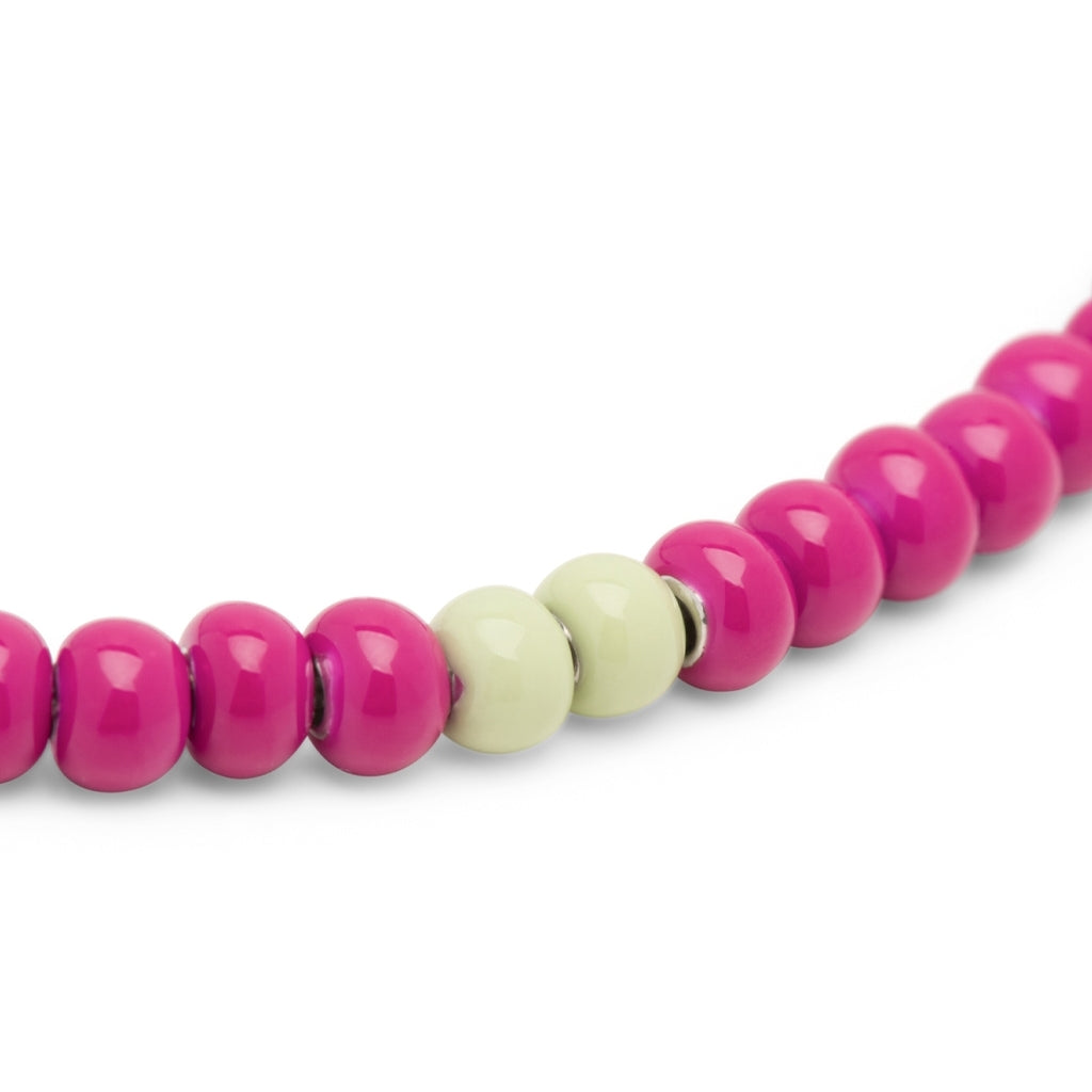 LULU Copenhagen Color Ball Necklace Short Necklaces Plum/Silk Light Green