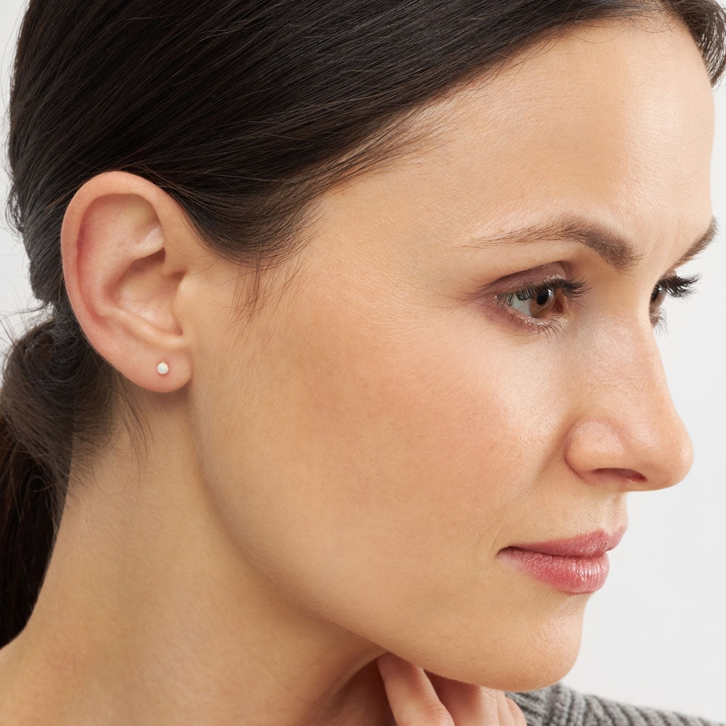 LULU Copenhagen Color Ball Stone earring 1 pcs Ear stud, 1 pcs Opal